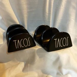 Set of 2 Rae Dunn Taco Holders Tacos Stand